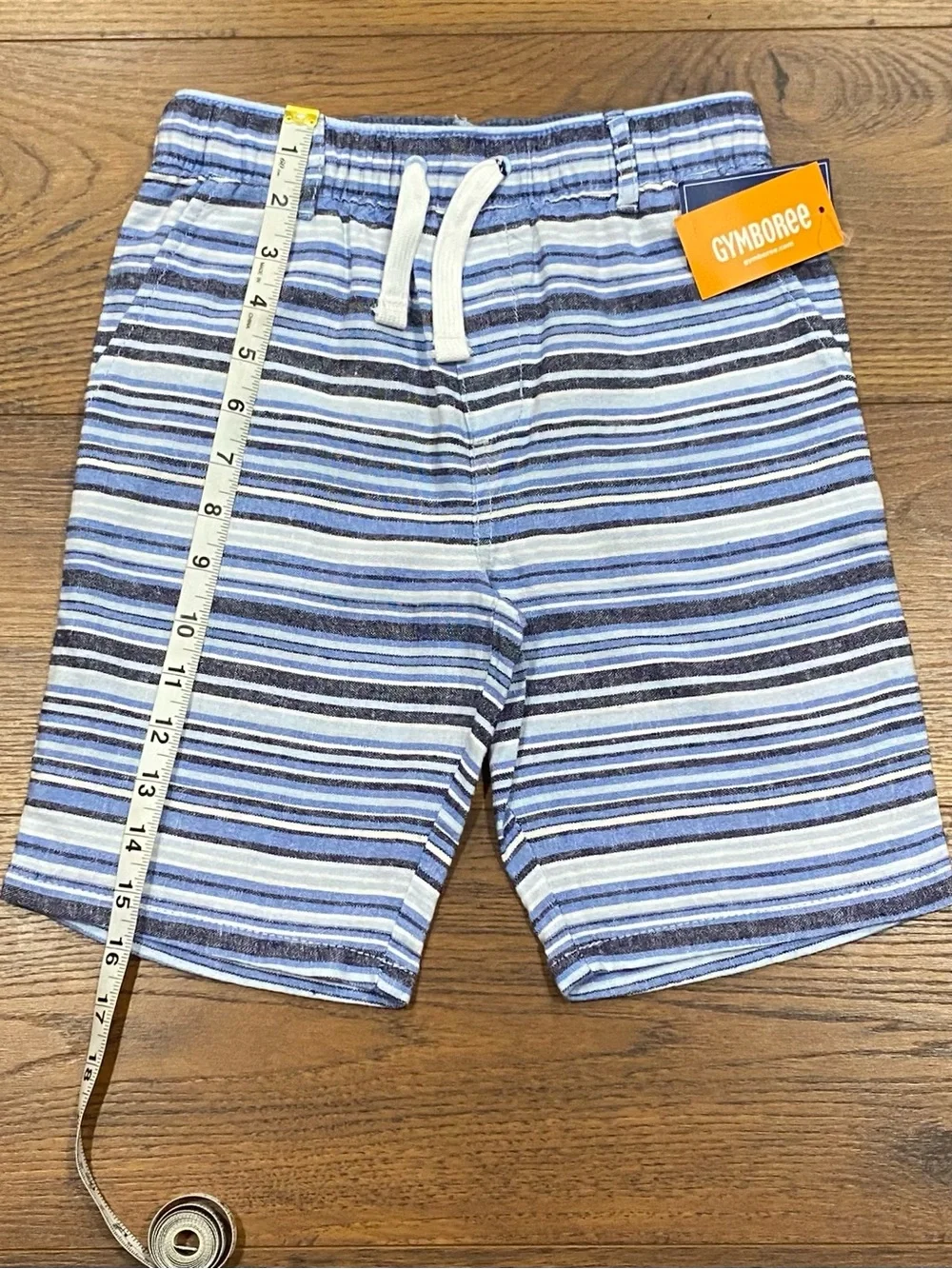 Gymboree Boys Sandy Shores Blue Striped Shorts Size 7